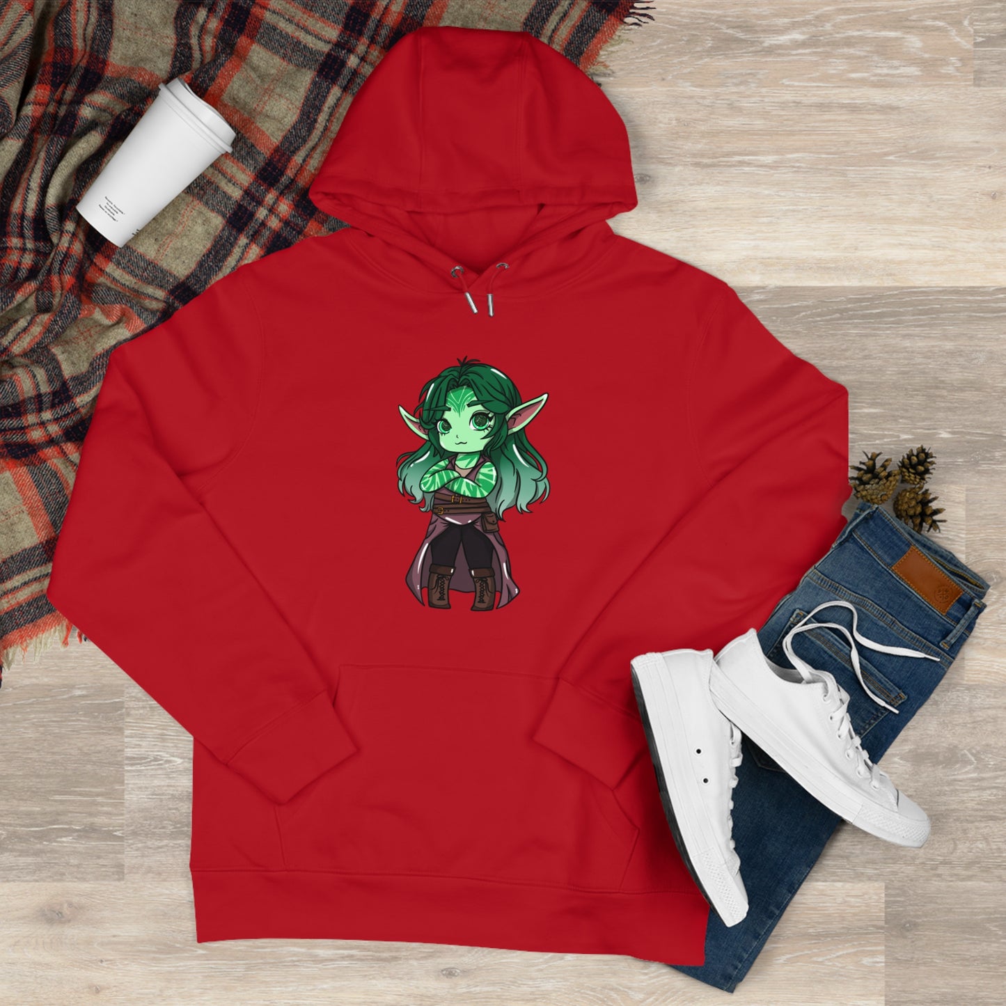 Anu Nnaki | Hoodie Pullover | Chitin Nature