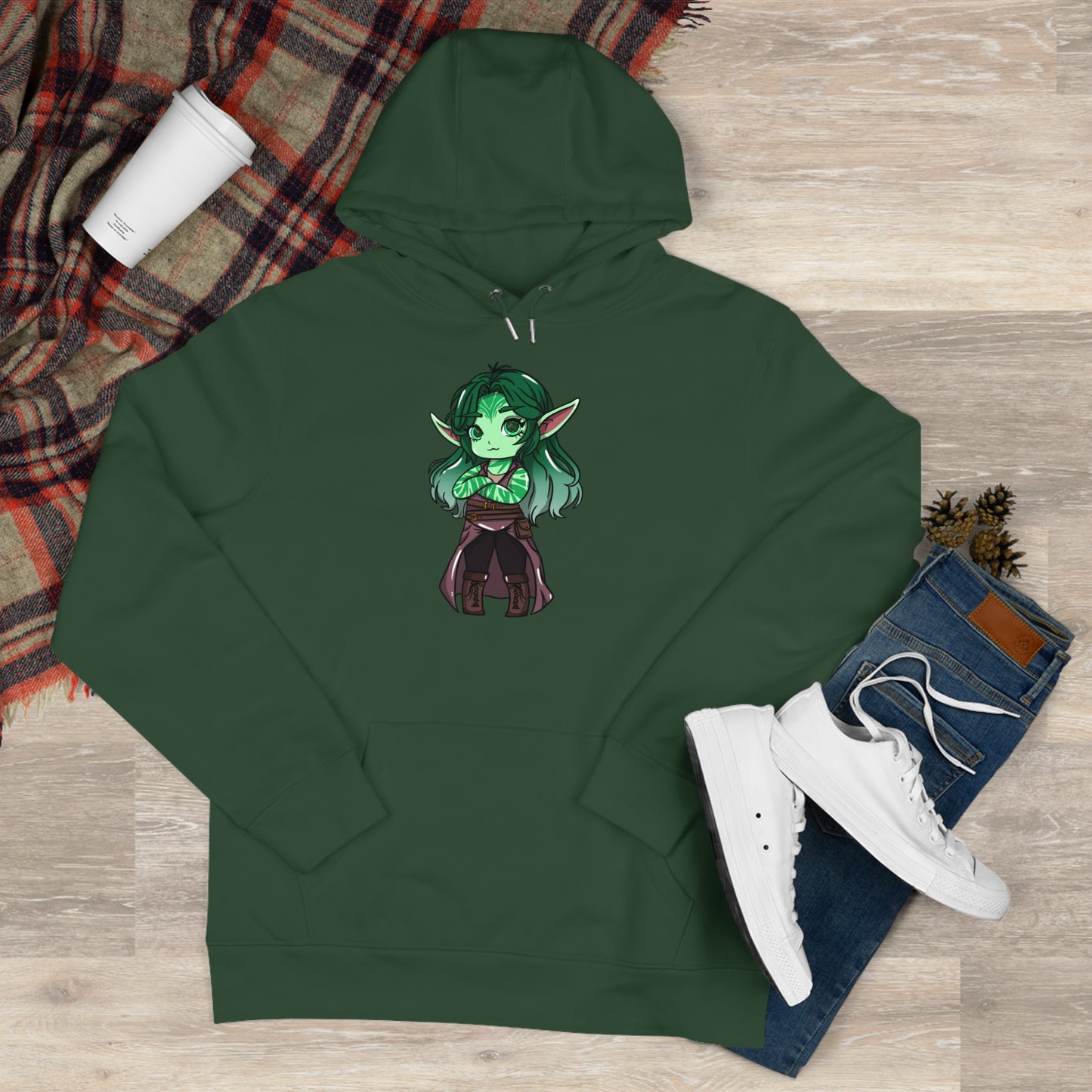 Anu Nnaki | Hoodie Pullover | Chitin Nature