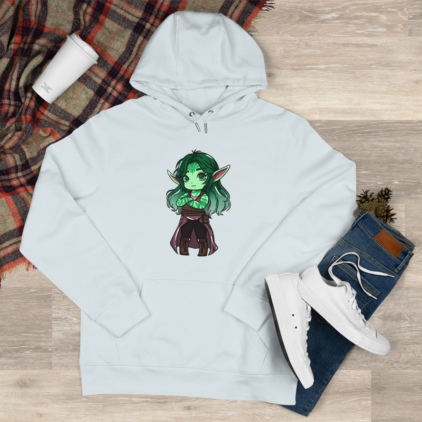 Anu Nnaki | Hoodie Pullover | Chitin Nature