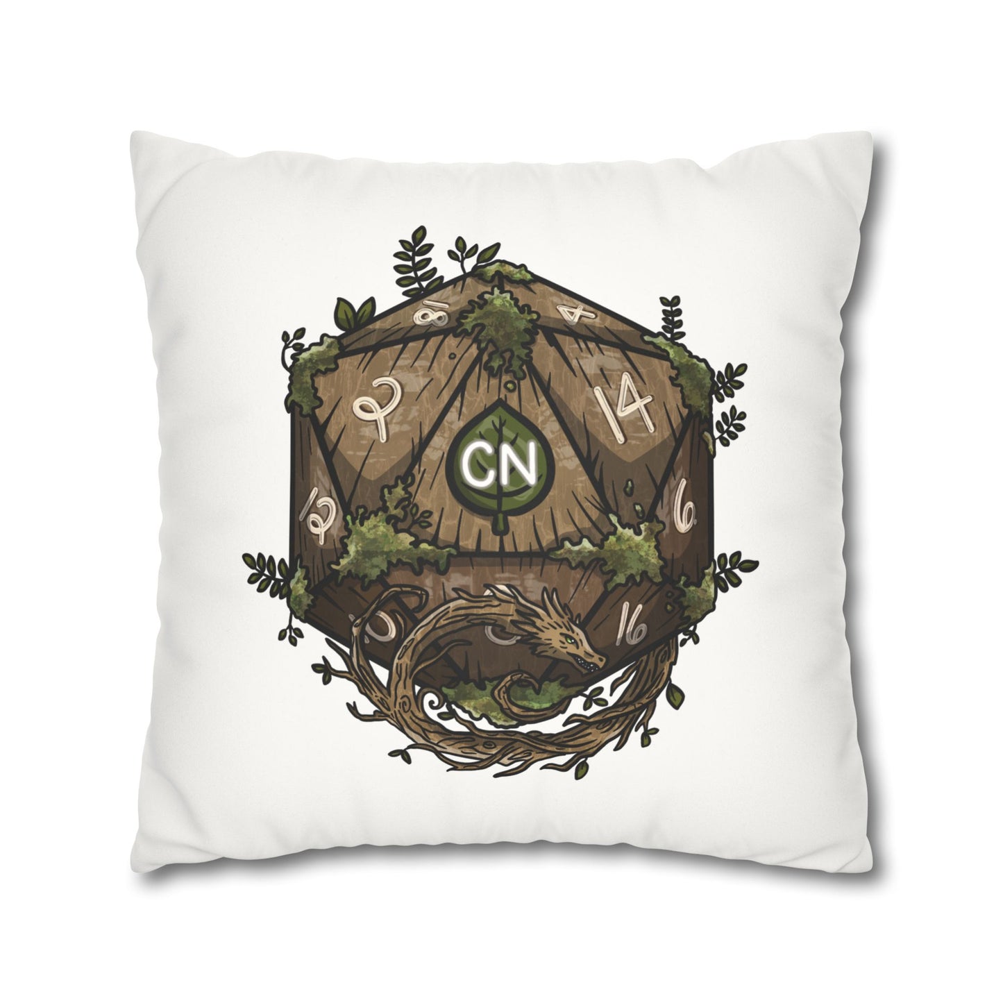 Anu Nnaki | Faux Suede Square Pillowcase Throw Pillow - (Pillow not include) | Chitin Nature