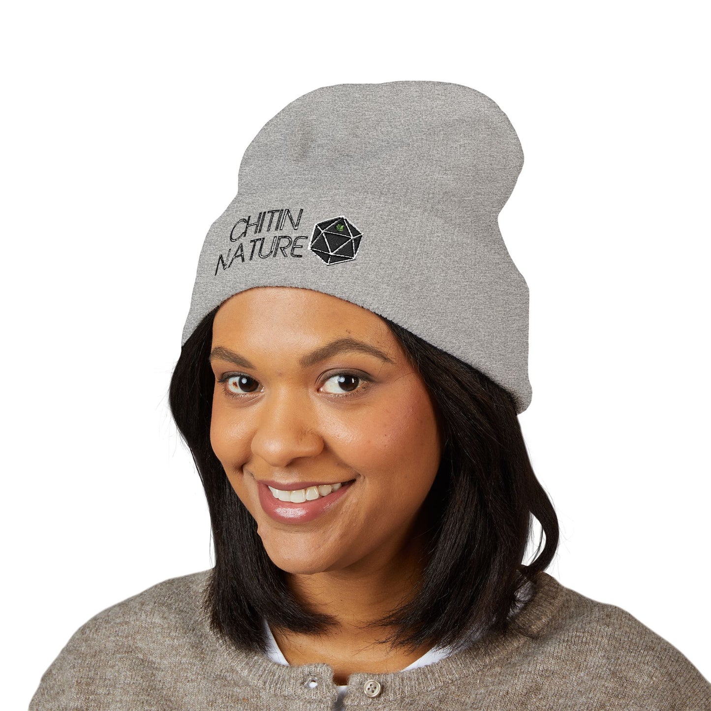 Chitin Nature Embroidered Beanie