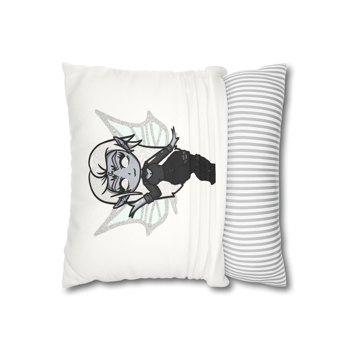 Amaris Nightstar | Faux Suede Square Pillowcase Throw Pillow - (Pillow not include) | Chitin Nature