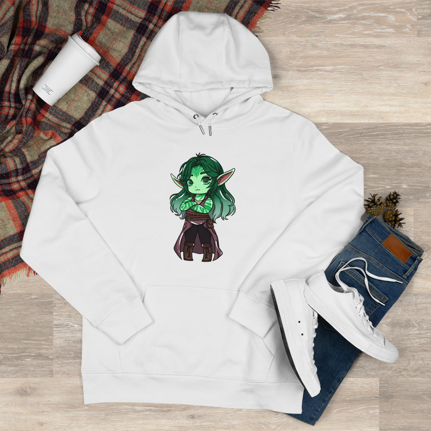 Anu Nnaki | Hoodie Pullover | Chitin Nature