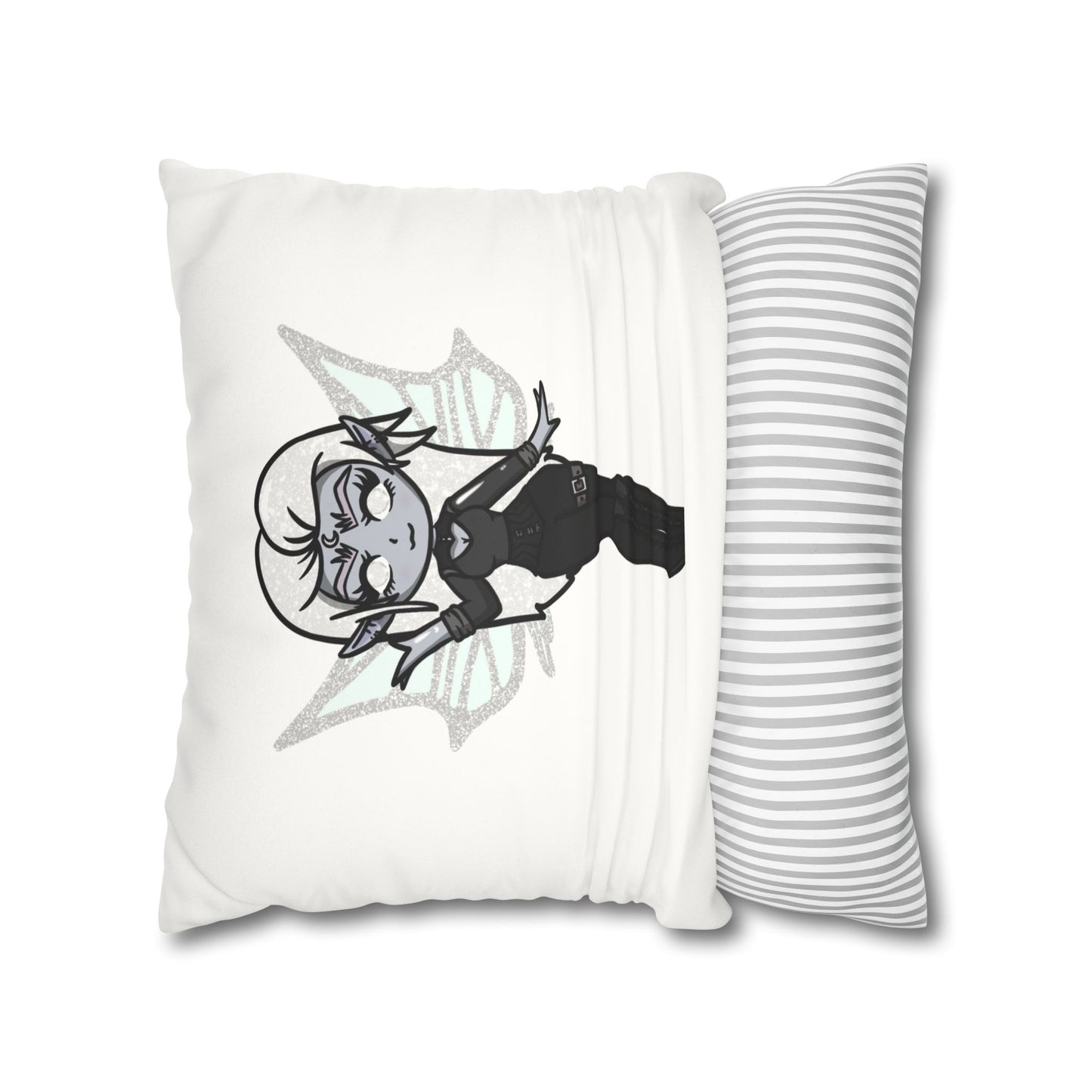 Amaris Nightstar | Faux Suede Square Pillowcase Throw Pillow - (Pillow not include) | Chitin Nature