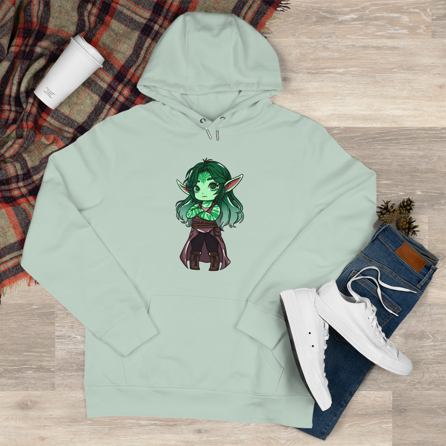 Anu Nnaki | Hoodie Pullover | Chitin Nature
