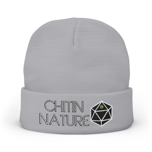 Embroidered "Chitin Nature" Knit Beanie