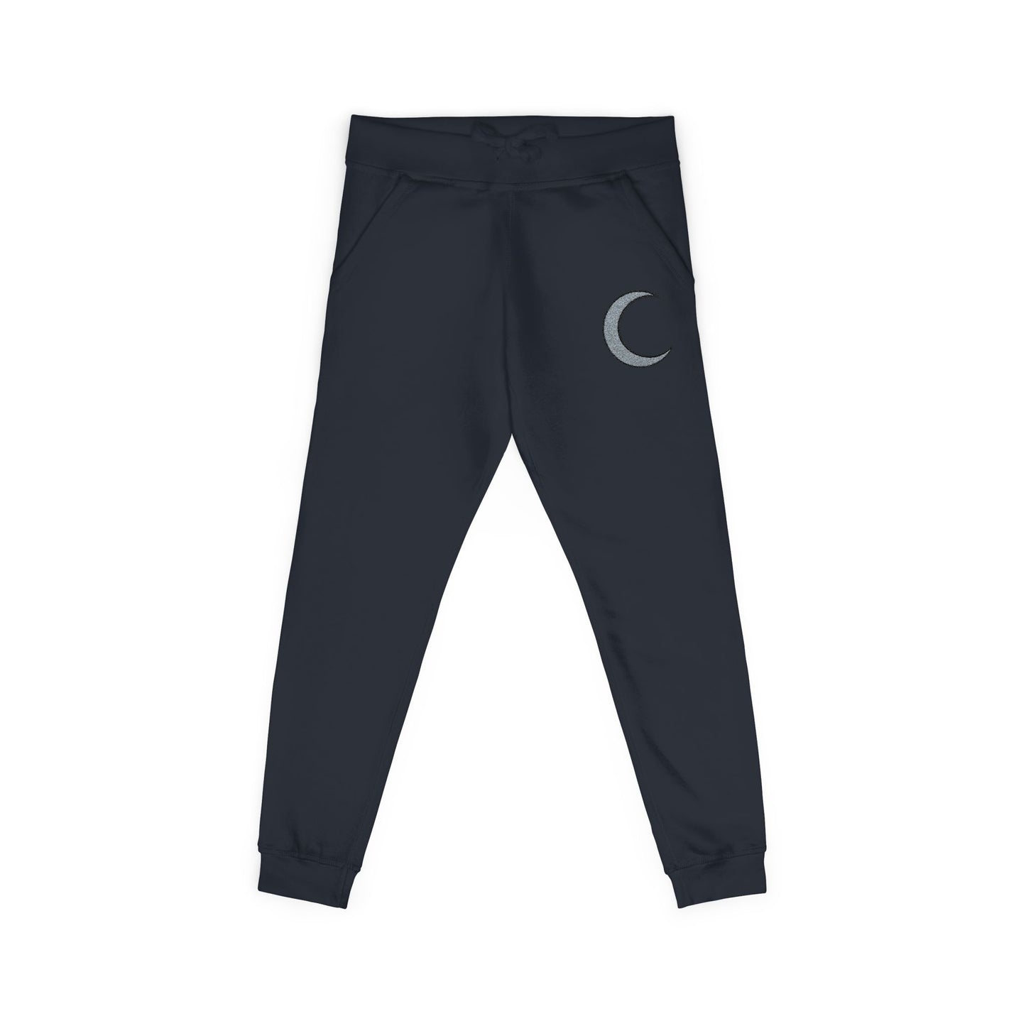 Embroidered Amaris Crescent Moon Fleece Sweatpants