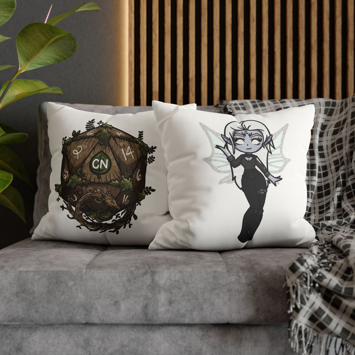 Amaris Nightstar | Faux Suede Square Pillowcase Throw Pillow - (Pillow not include) | Chitin Nature
