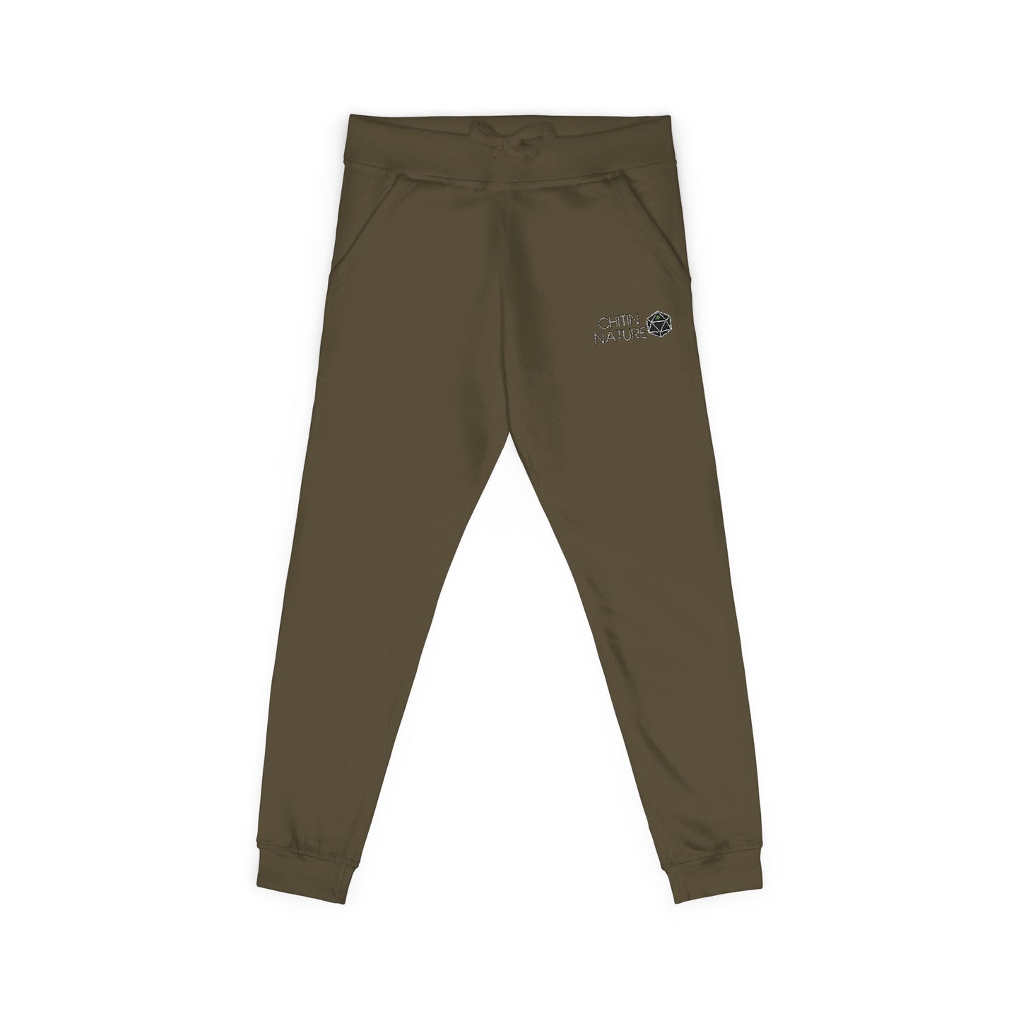 Embroidered Chitin Nature Sweatpants — Fleece Joggers