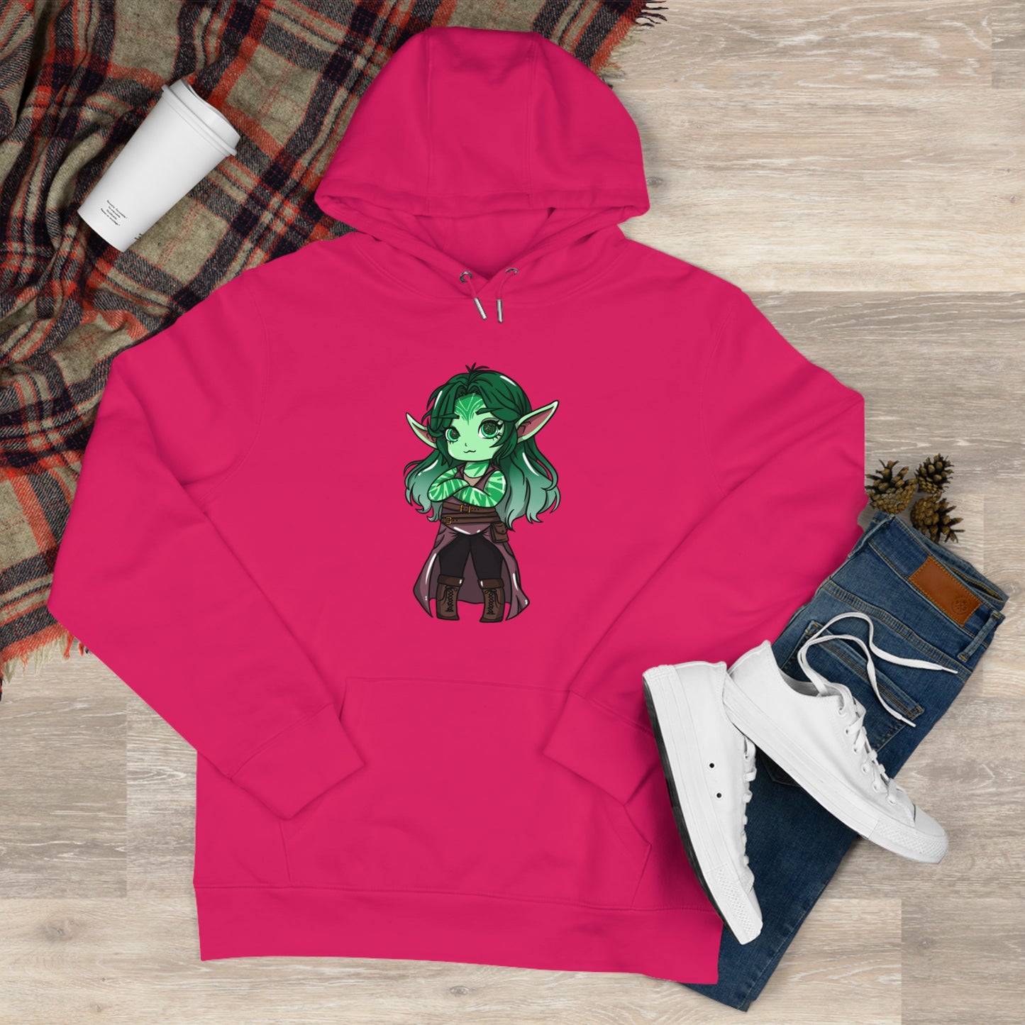 Anu Nnaki | Hoodie Pullover | Chitin Nature