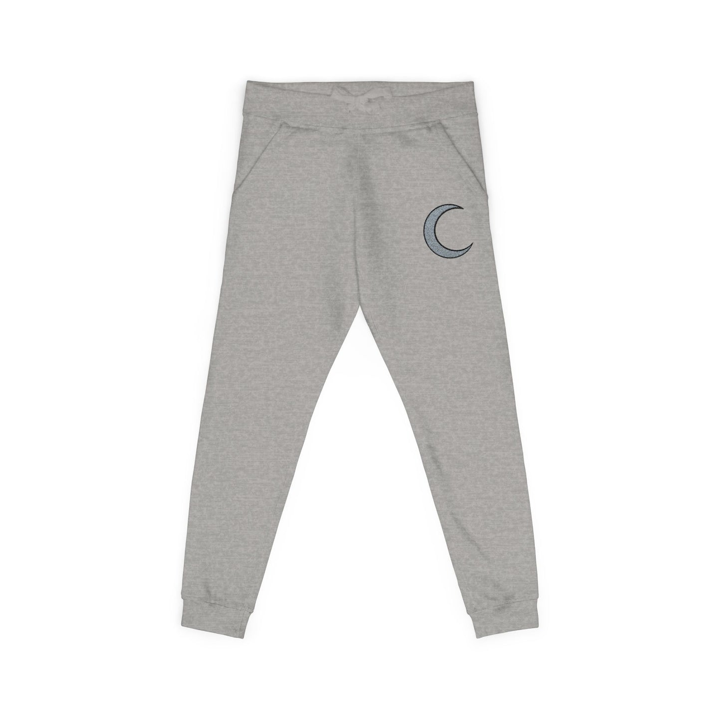 Embroidered Amaris Crescent Moon Fleece Sweatpants