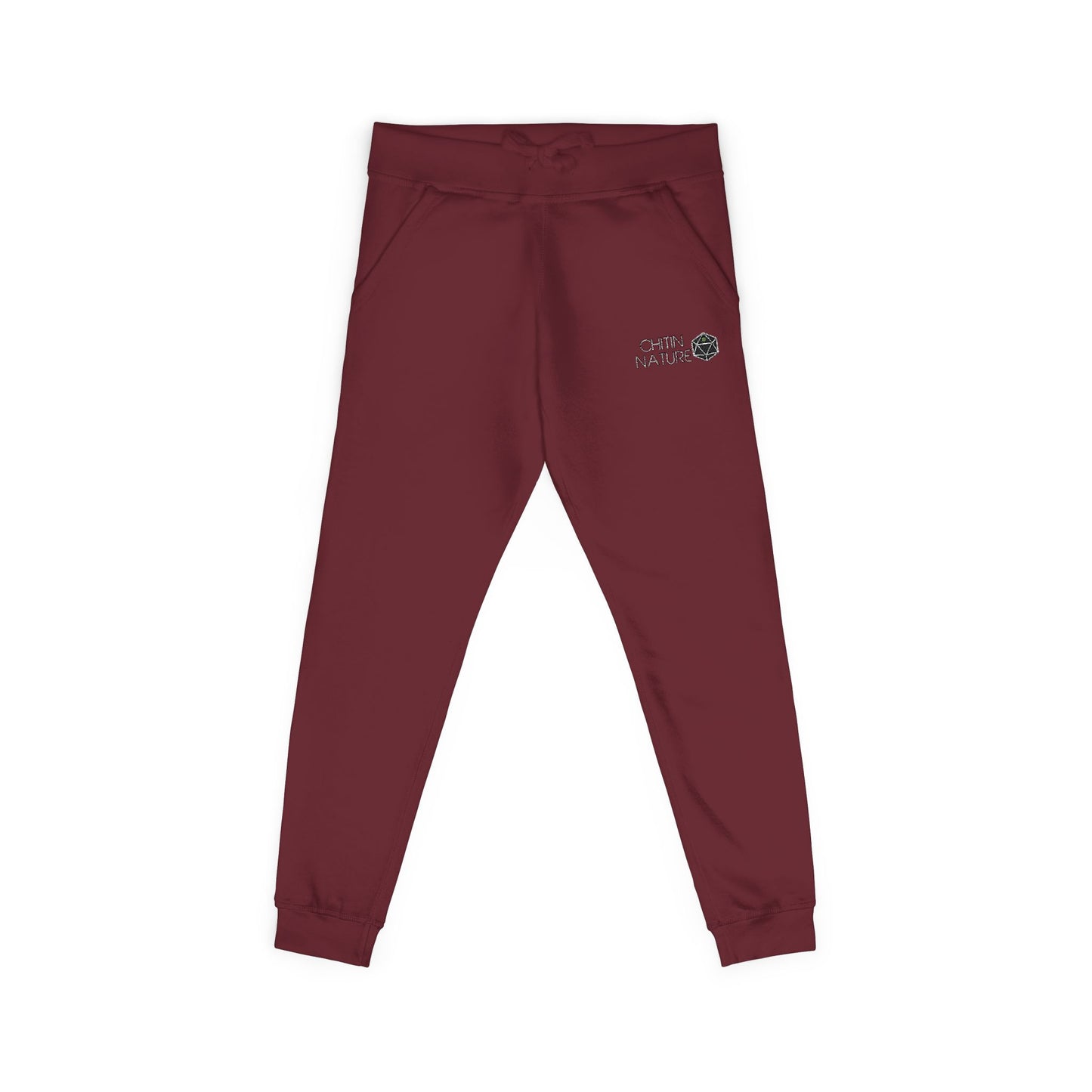Embroidered Chitin Nature Sweatpants — Fleece Joggers