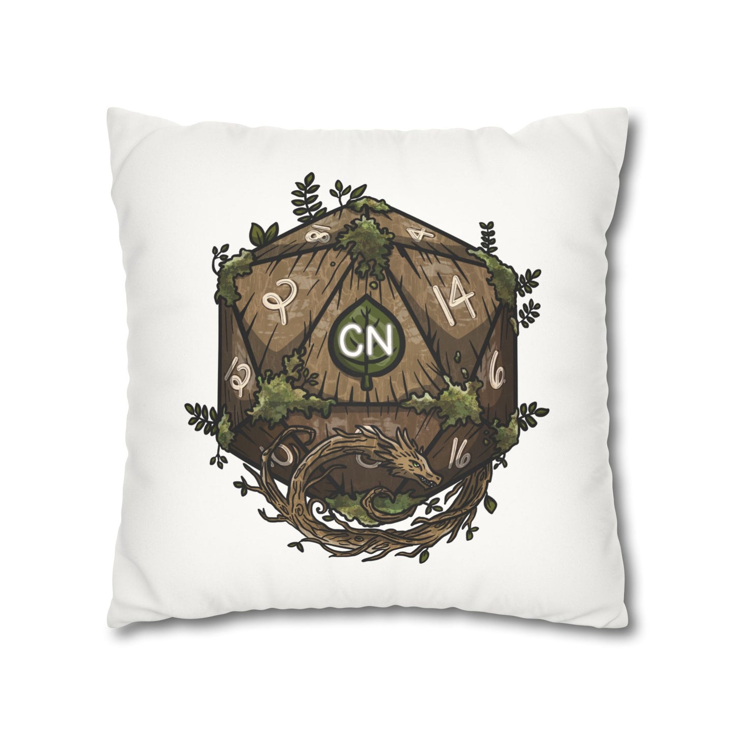 Brog Skull-Basher | Faux Suede Square Pillowcase Throw Pillow - (Pillow not include) | Chitin Nature