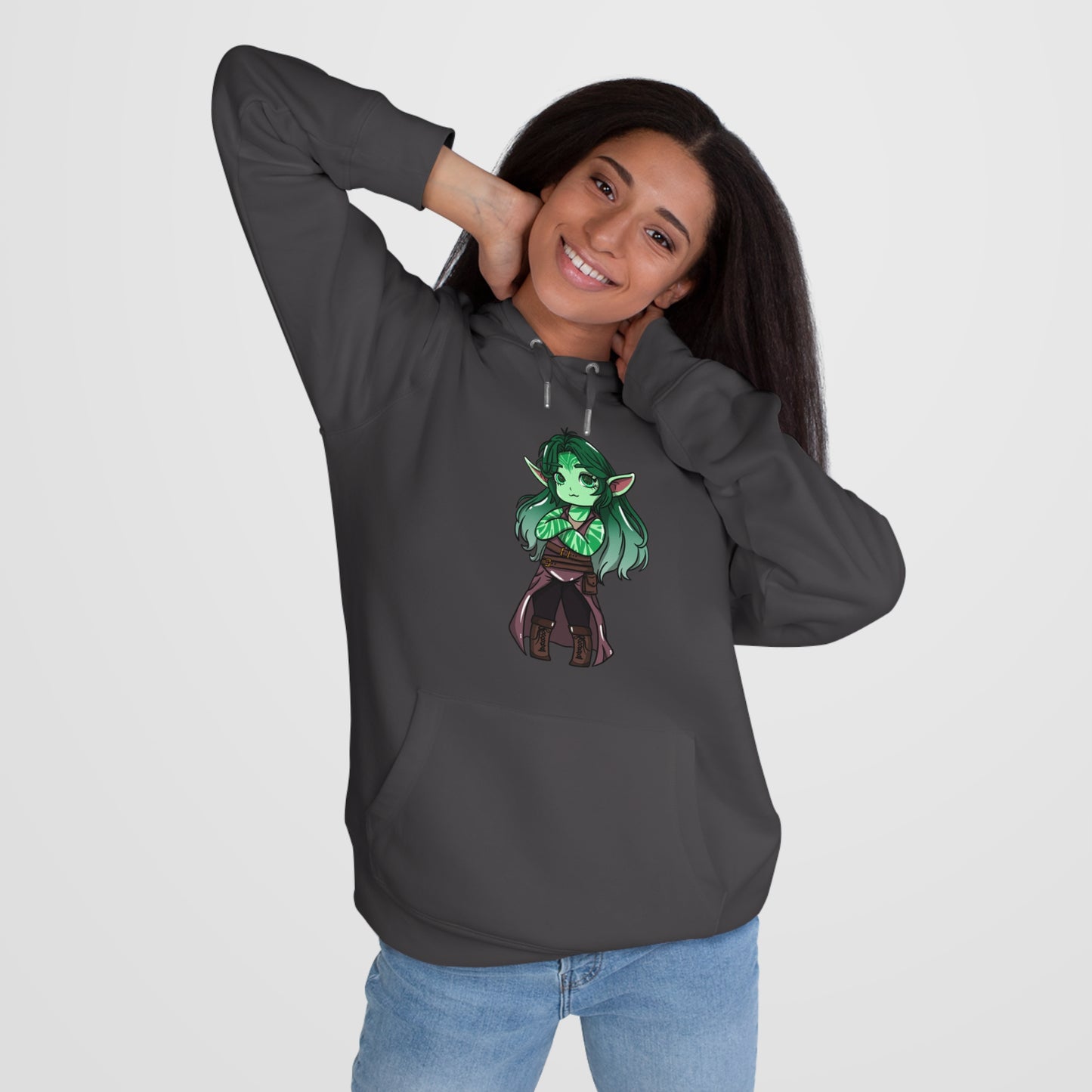 Anu Nnaki | Hoodie Pullover | Chitin Nature