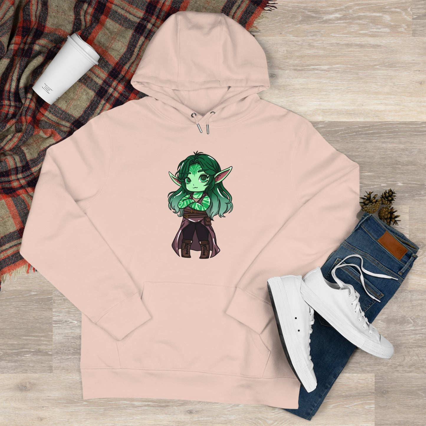 Anu Nnaki | Hoodie Pullover | Chitin Nature