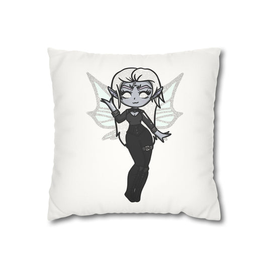 Amaris Nightstar | Faux Suede Square Pillowcase Throw Pillow - (Pillow not include) | Chitin Nature