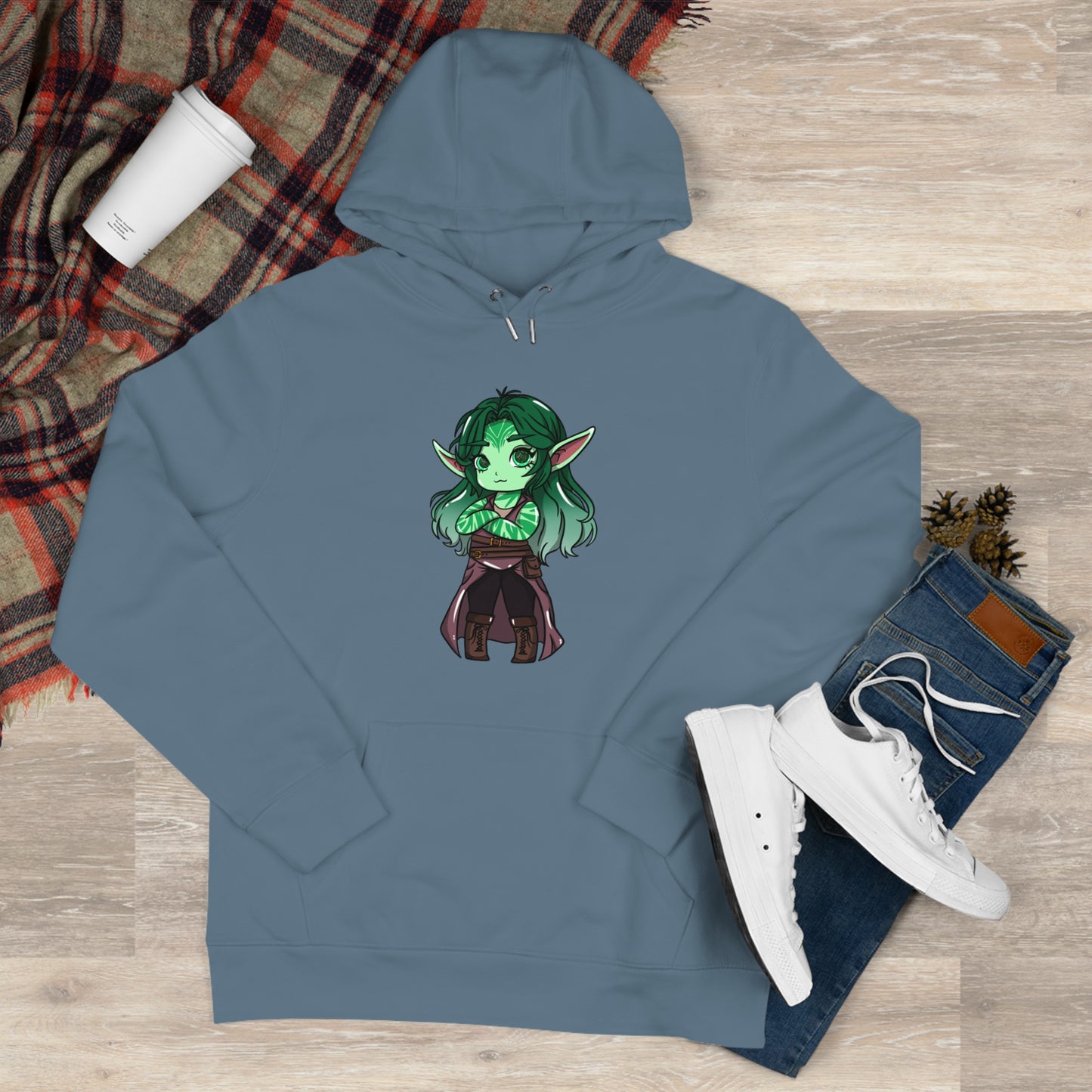 Anu Nnaki | Hoodie Pullover | Chitin Nature