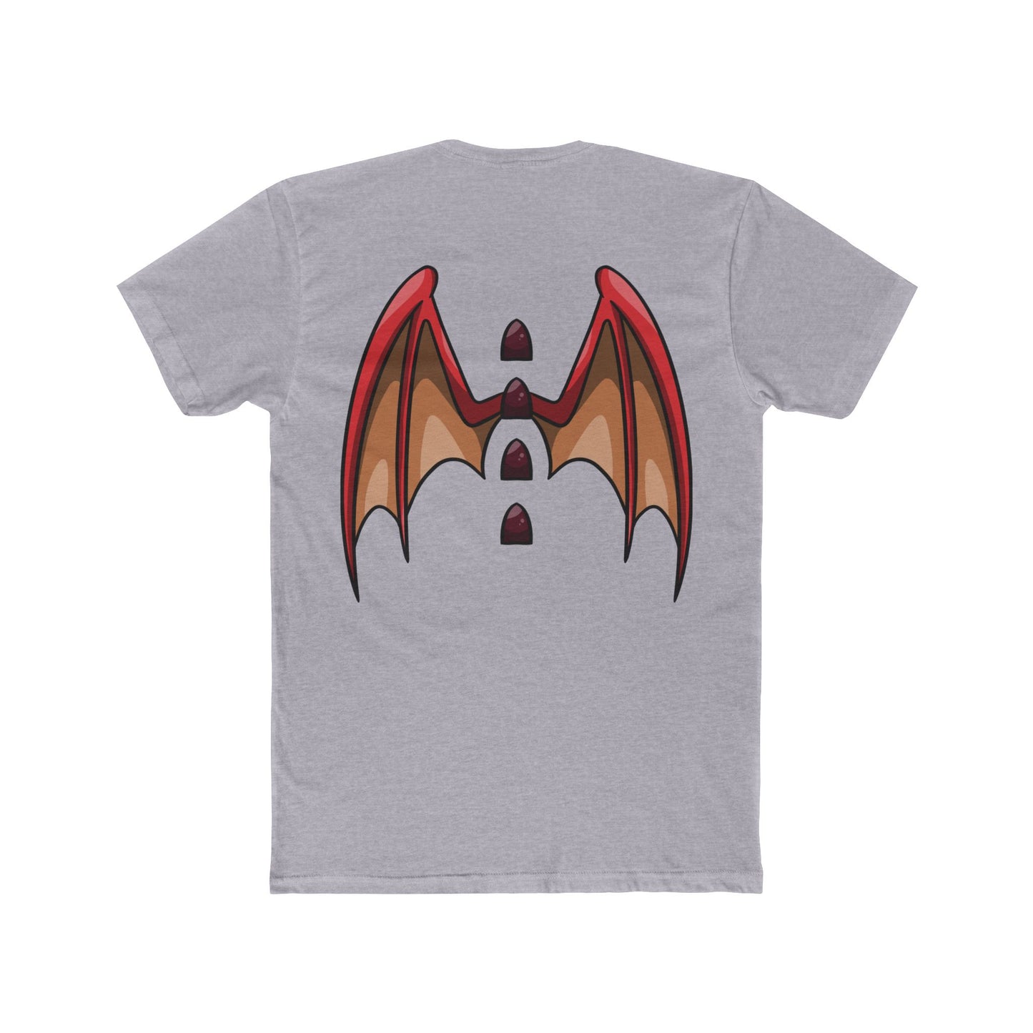 Ancalagor the Red T‑Shirt — Ancalagor Chest Patch & Back Wings Graphic Tee