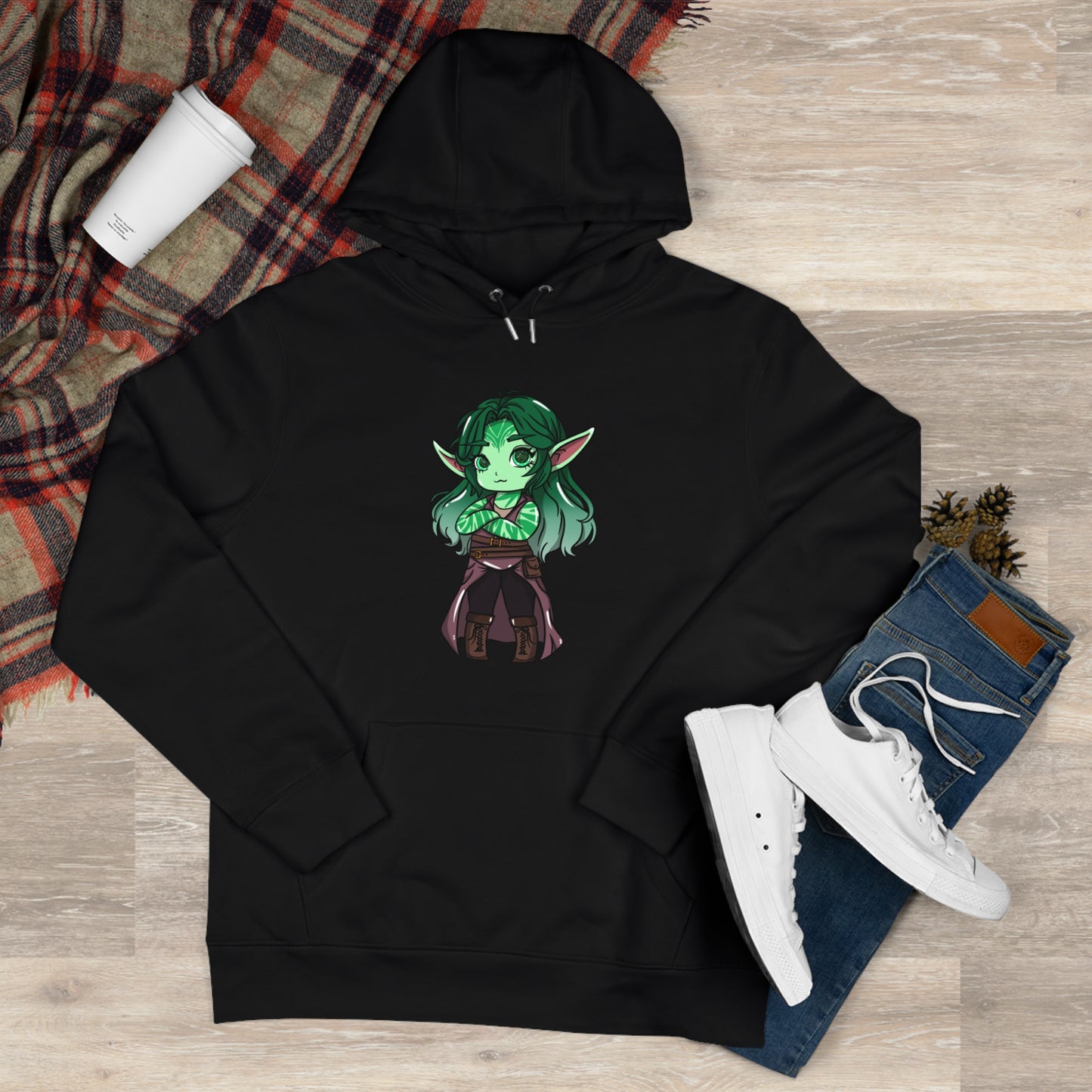 Anu Nnaki | Hoodie Pullover | Chitin Nature