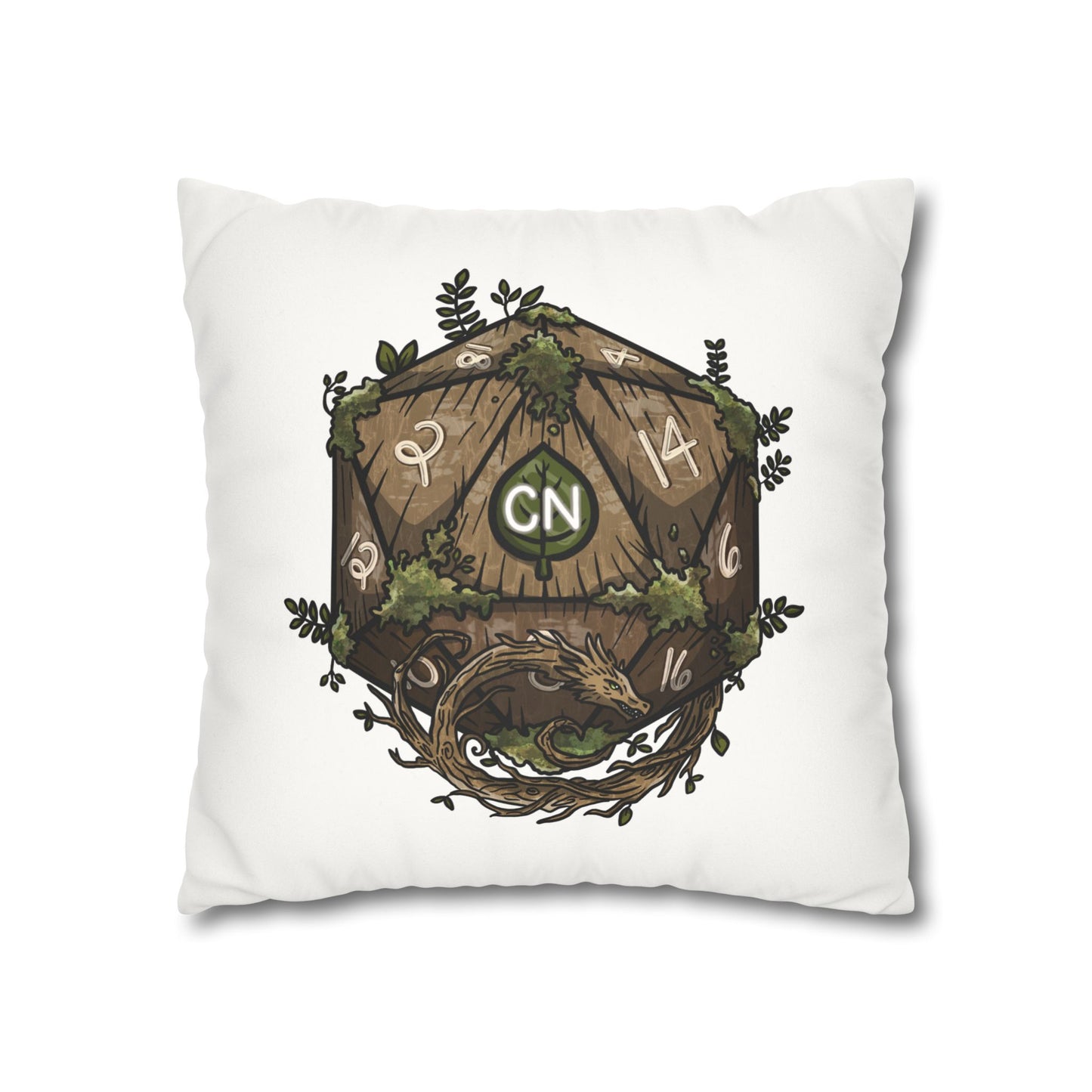 Brog Skull-Basher | Faux Suede Square Pillowcase Throw Pillow - (Pillow not include) | Chitin Nature