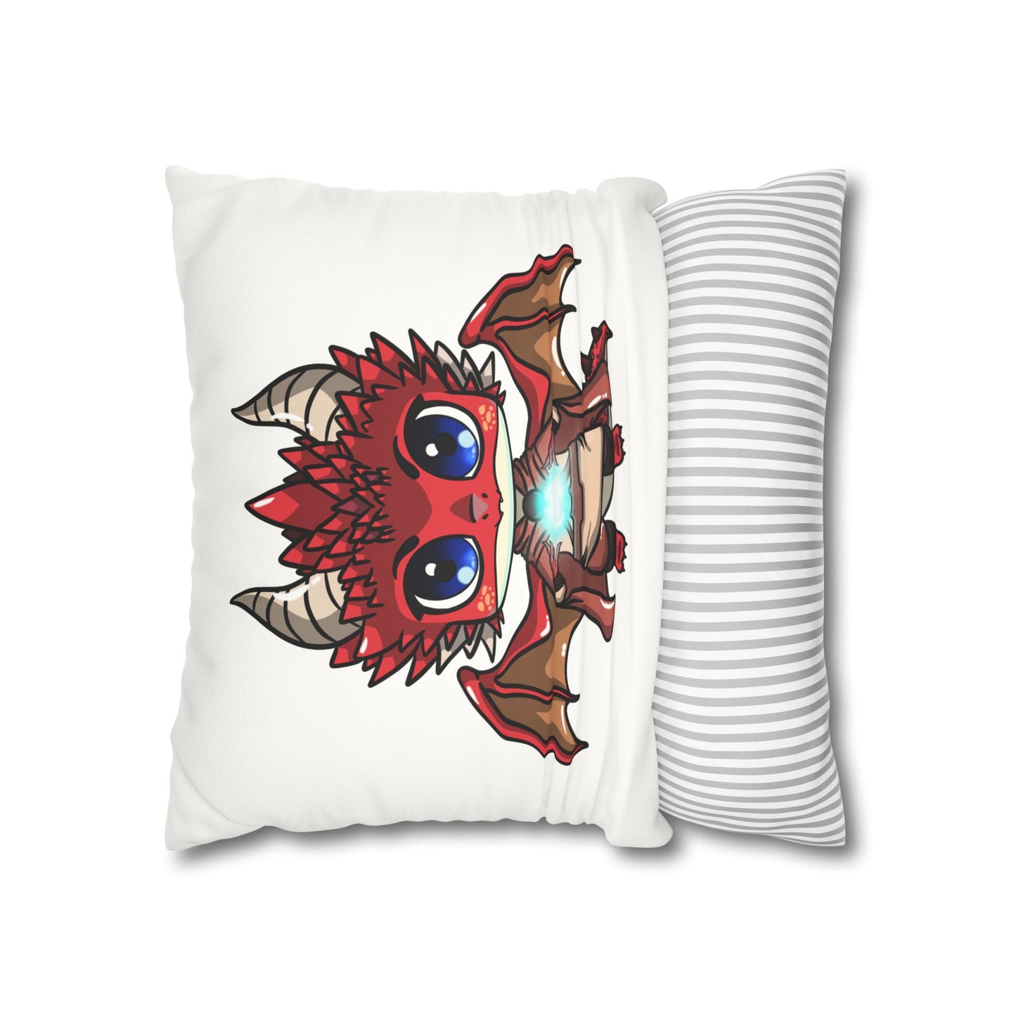 Ancalagor the Red | Faux Suede Square Pillowcase Throw Pillow - (Pillow not include) | Chitin Nature