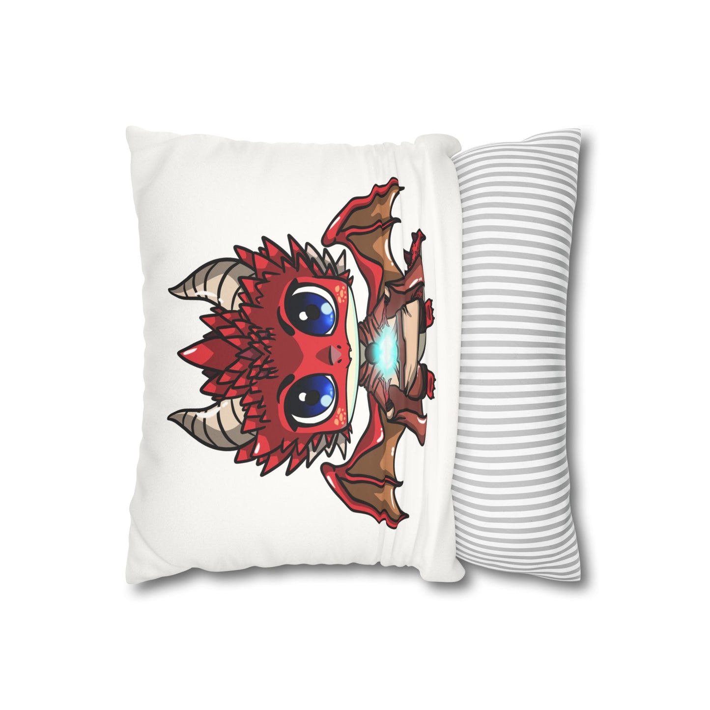 Ancalagor the Red | Faux Suede Square Pillowcase Throw Pillow - (Pillow not include) | Chitin Nature