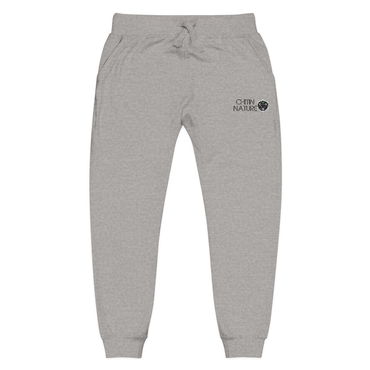 Embroidered Chitin Nature Sweatpants — Fleece Joggers