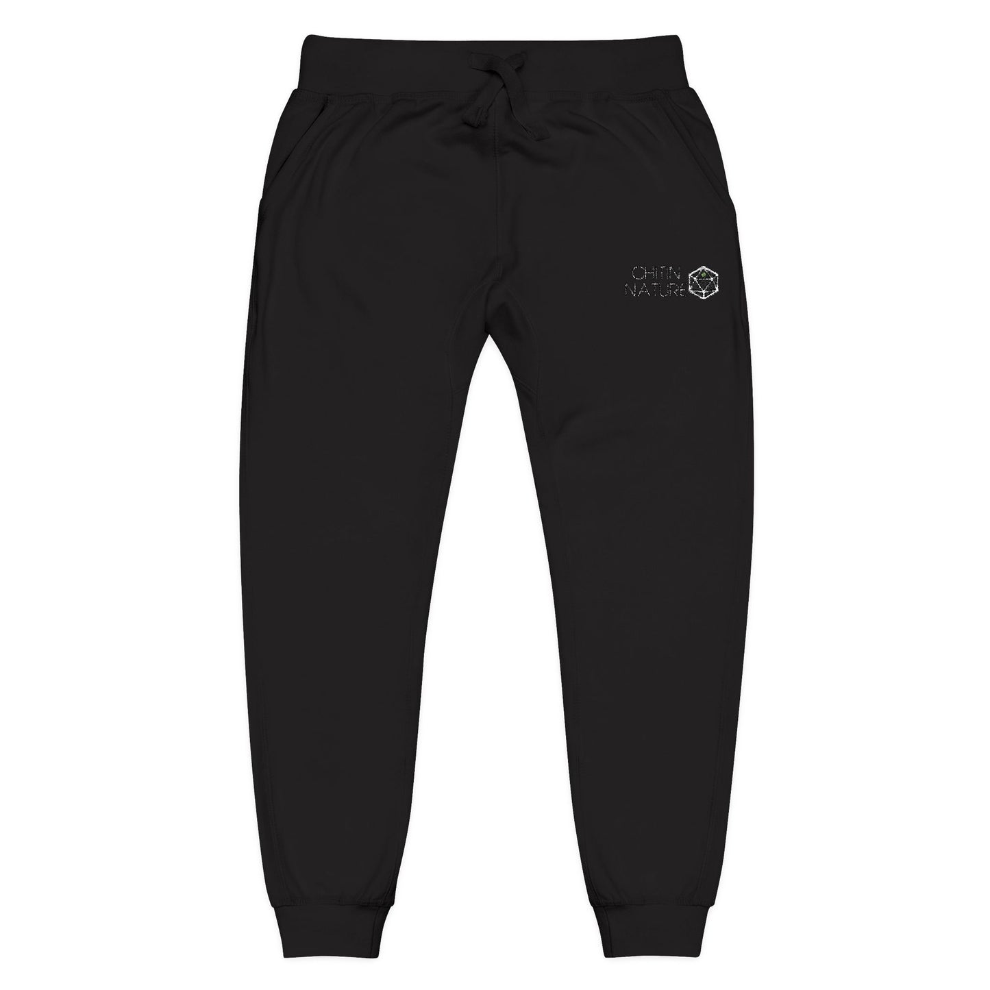 Embroidered Chitin Nature Sweatpants — Fleece Joggers