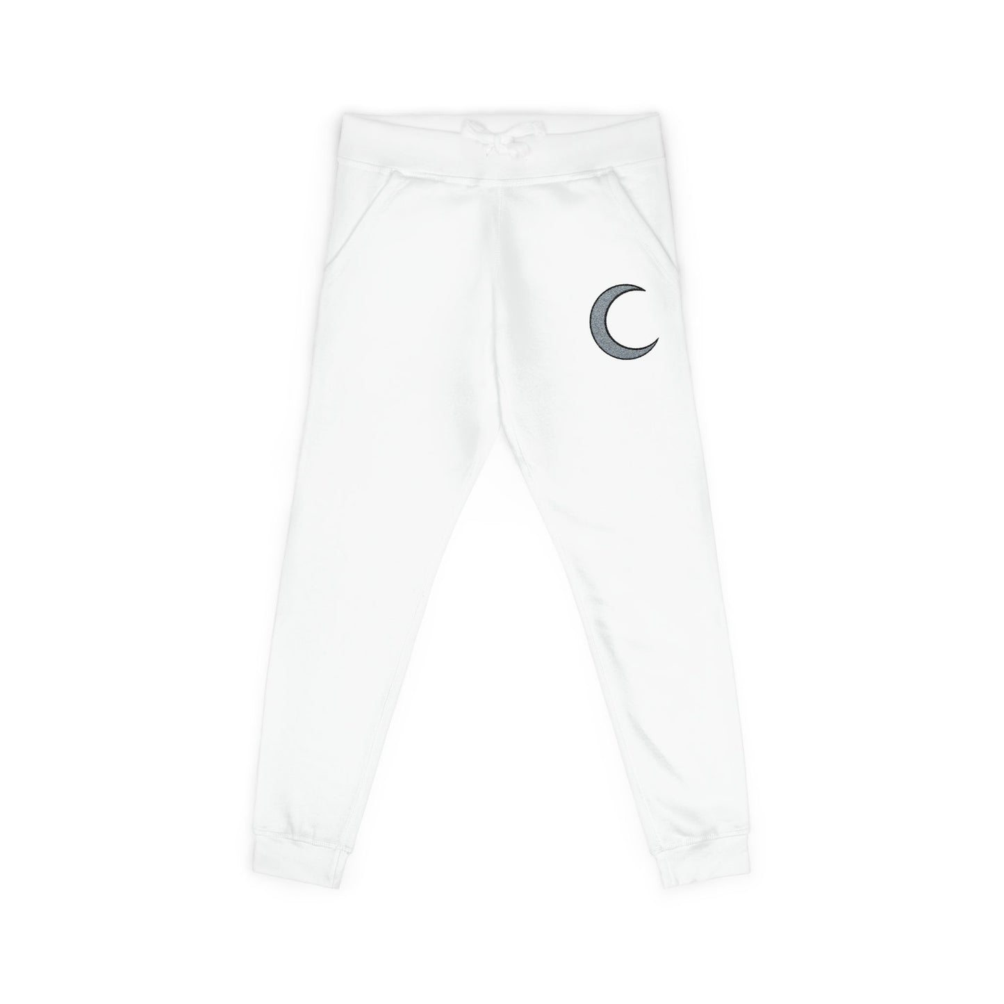 Embroidered Amaris Crescent Moon Fleece Sweatpants