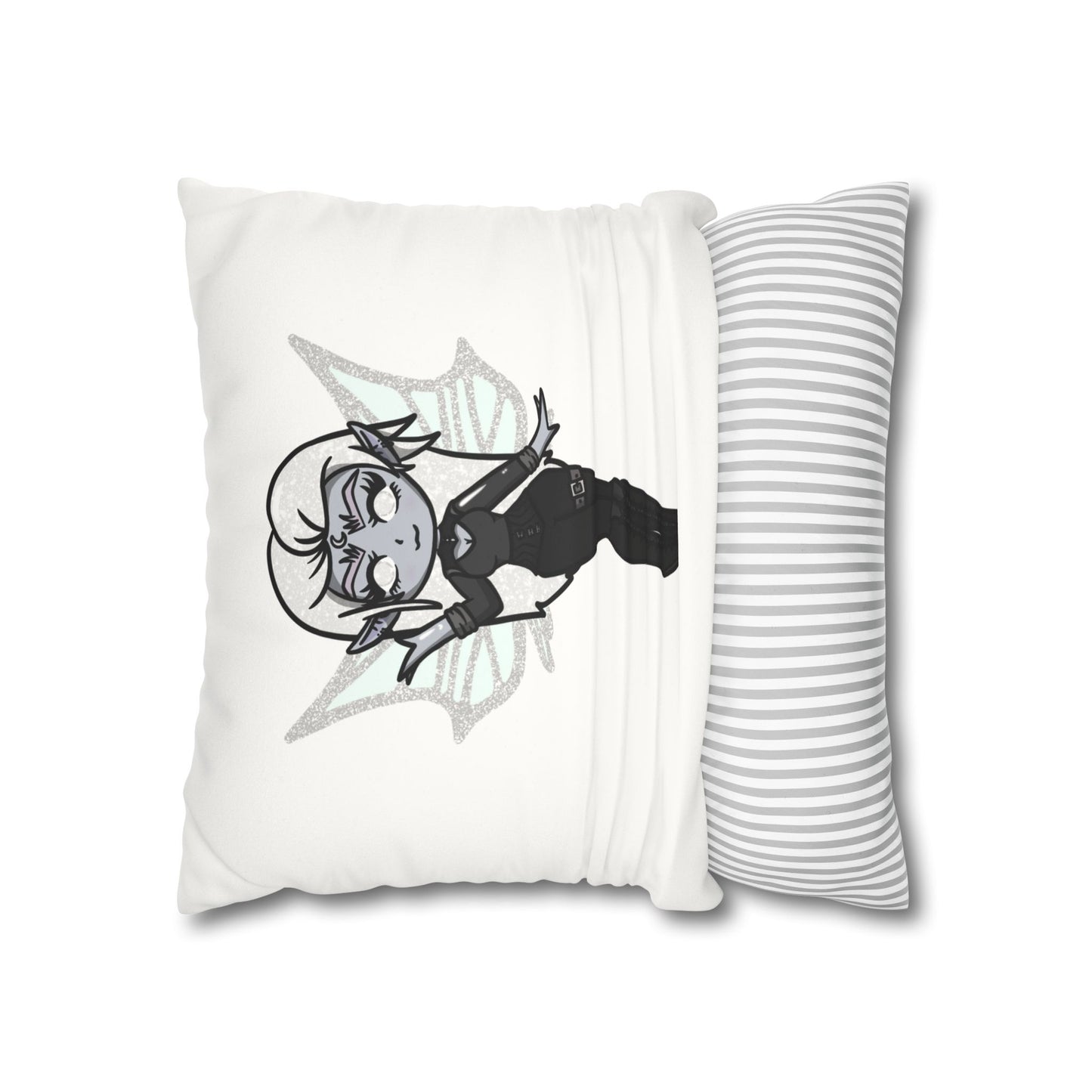 Amaris Nightstar | Faux Suede Square Pillowcase Throw Pillow - (Pillow not include) | Chitin Nature