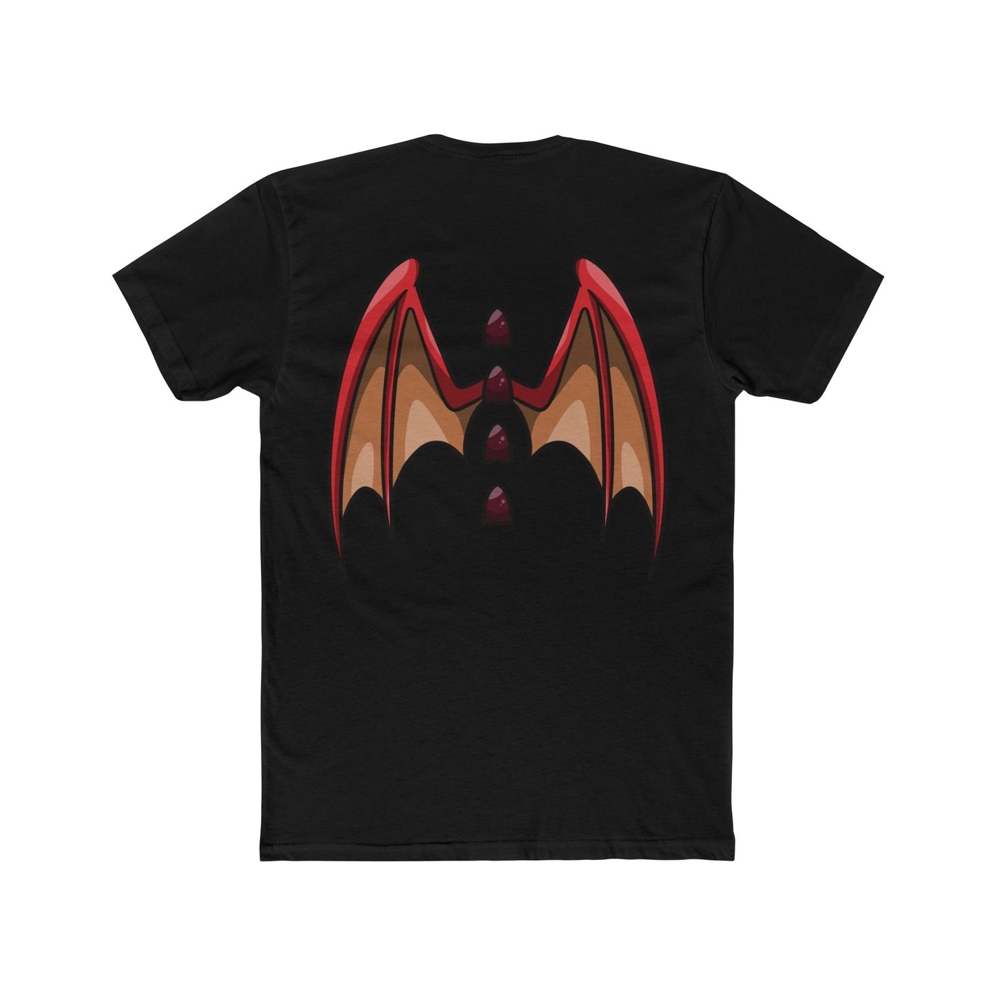 Ancalagor the Red T‑Shirt — Ancalagor Chest Patch & Back Wings Graphic Tee