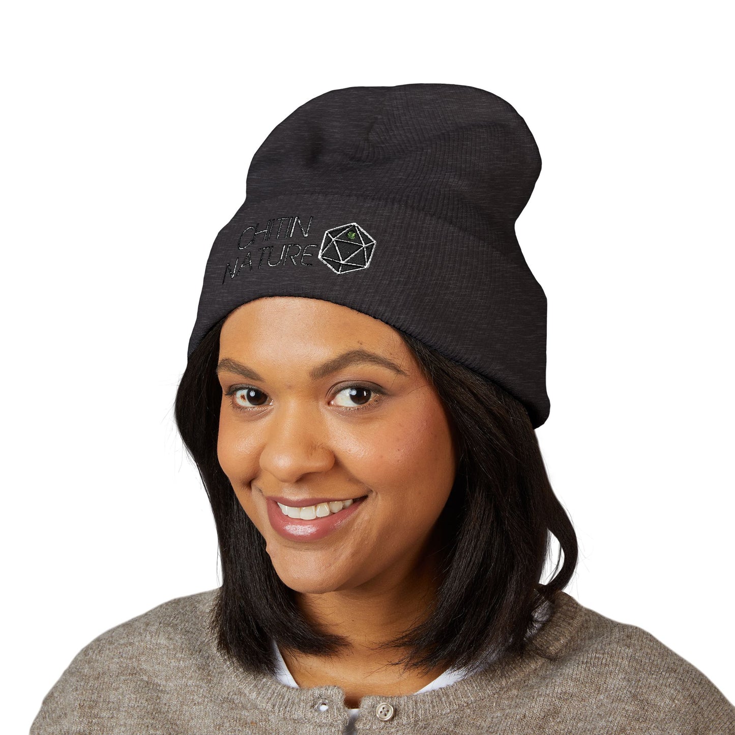 Chitin Nature Embroidered Beanie