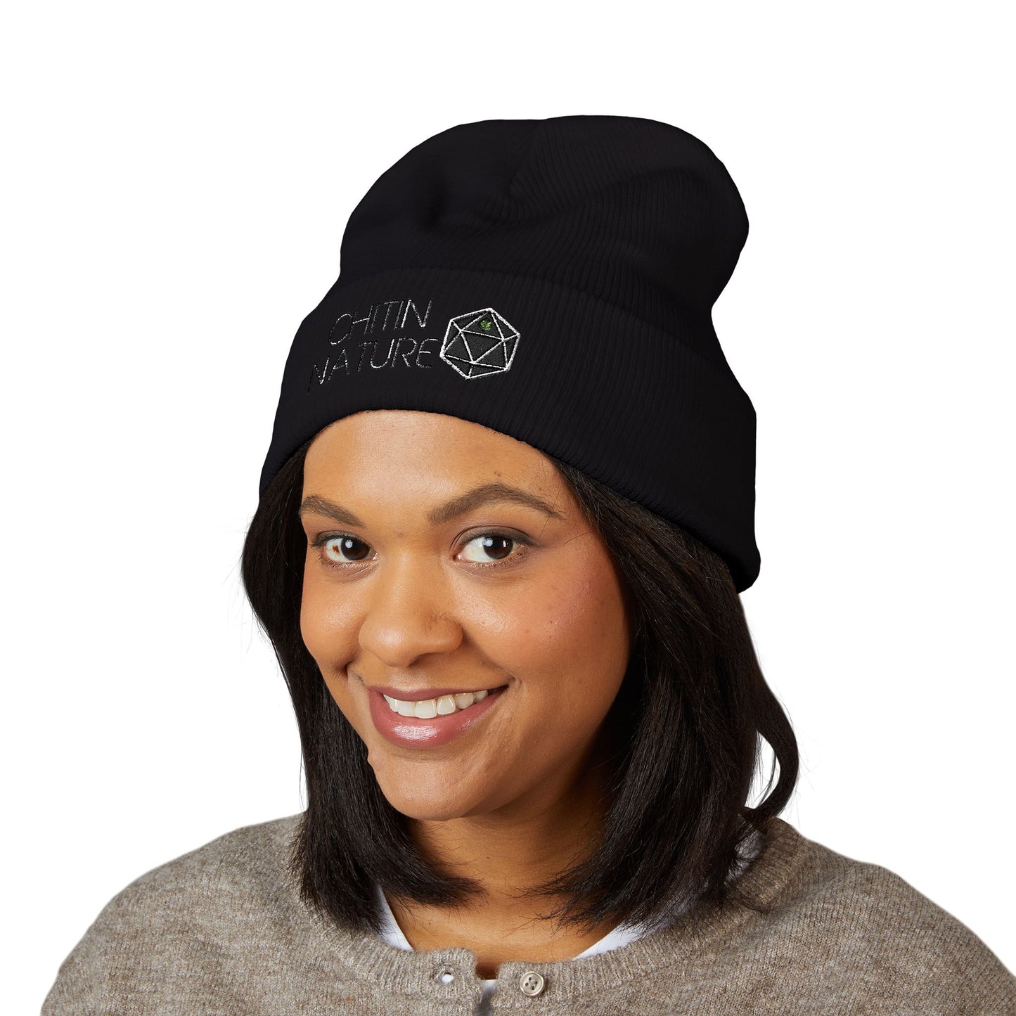 Chitin Nature Embroidered Beanie