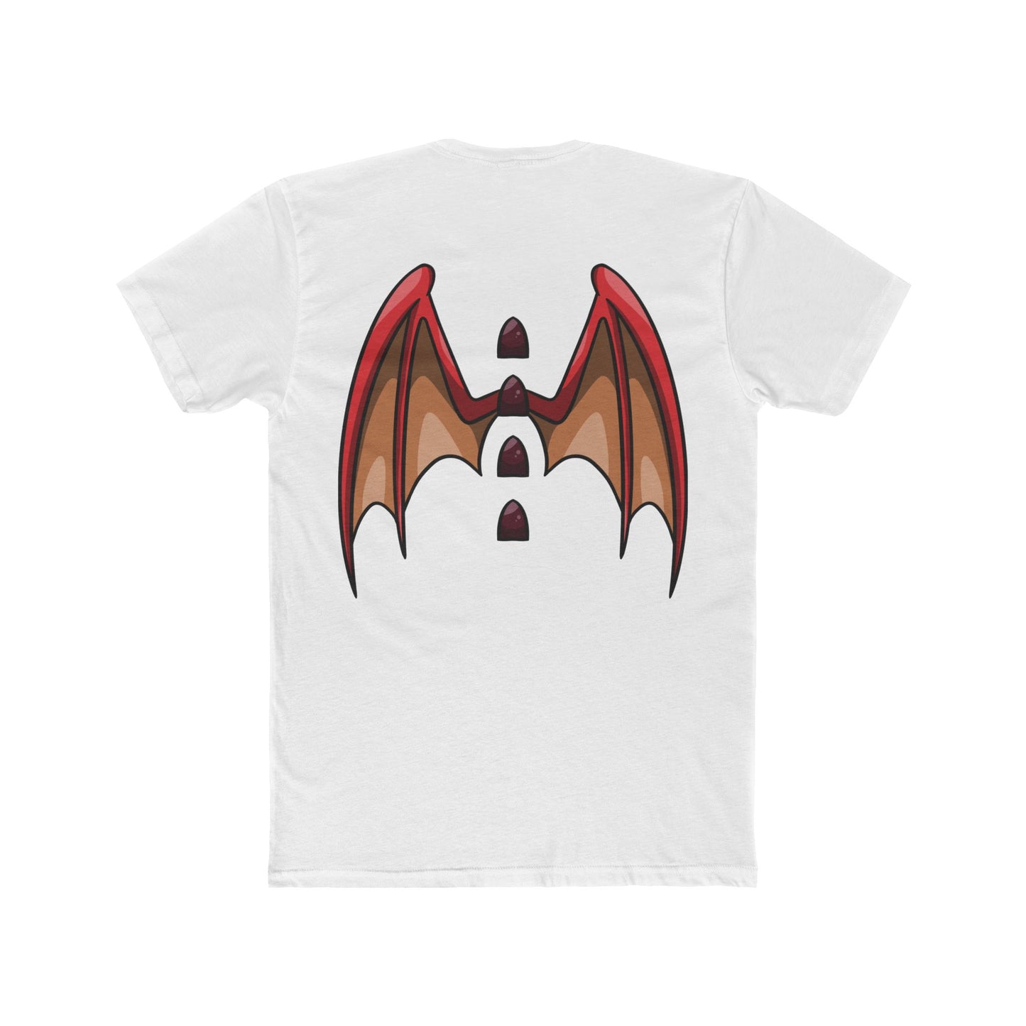 Ancalagor the Red T‑Shirt — Ancalagor Chest Patch & Back Wings Graphic Tee