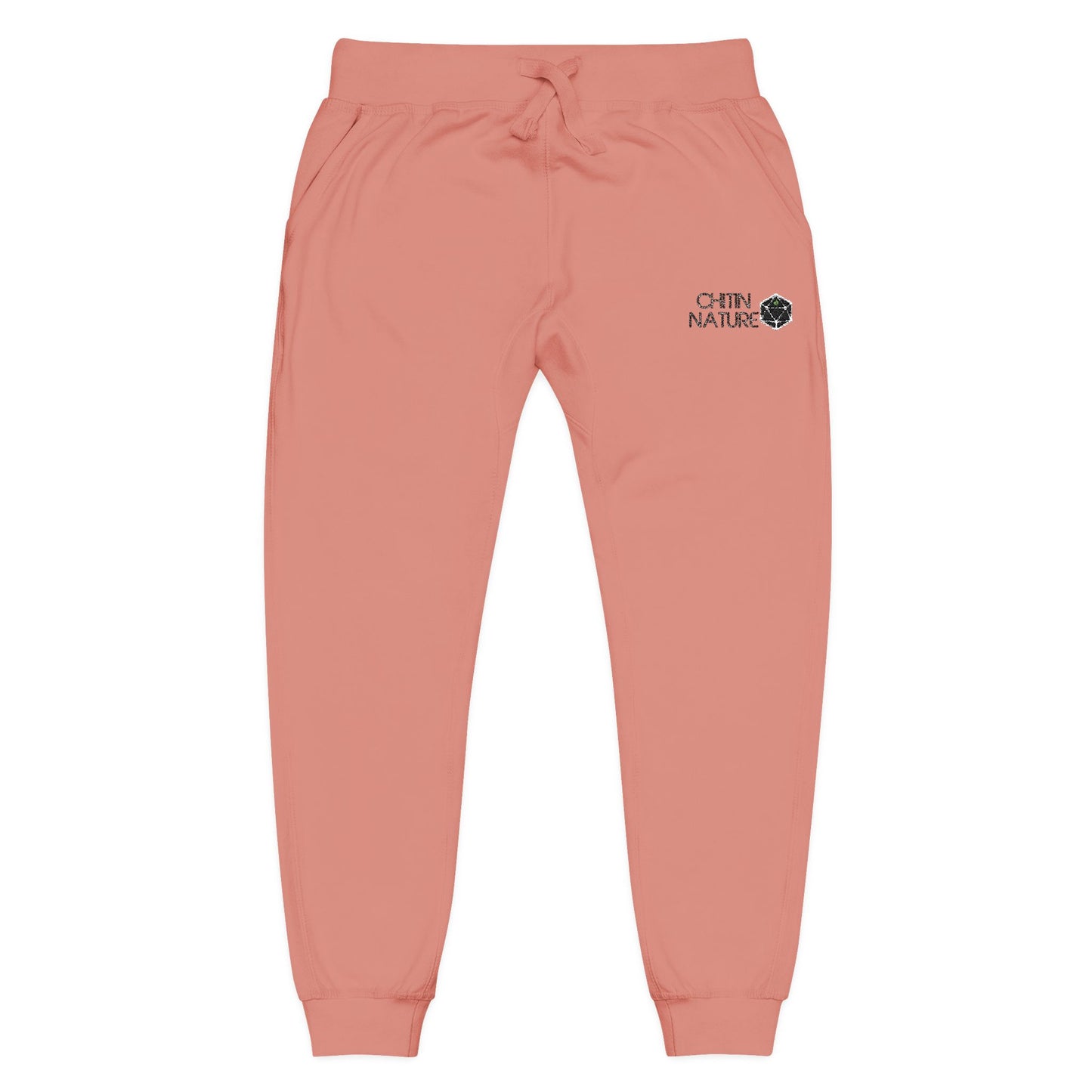 Embroidered Chitin Nature Sweatpants — Fleece Joggers