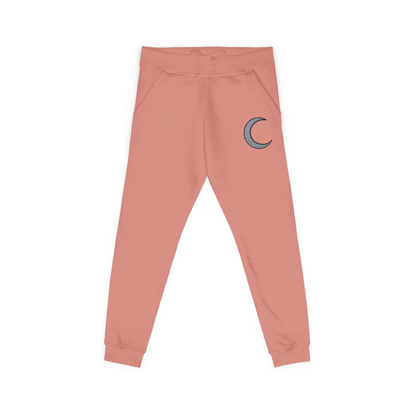 Embroidered Amaris Crescent Moon Fleece Sweatpants