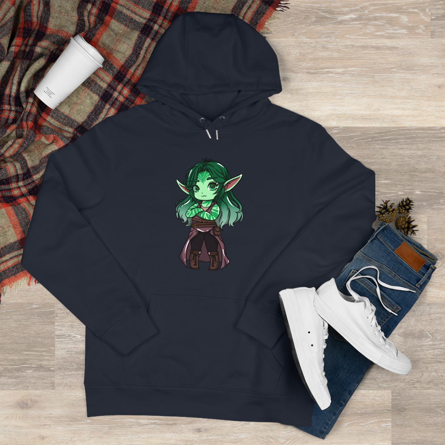 Anu Nnaki | Hoodie Pullover | Chitin Nature