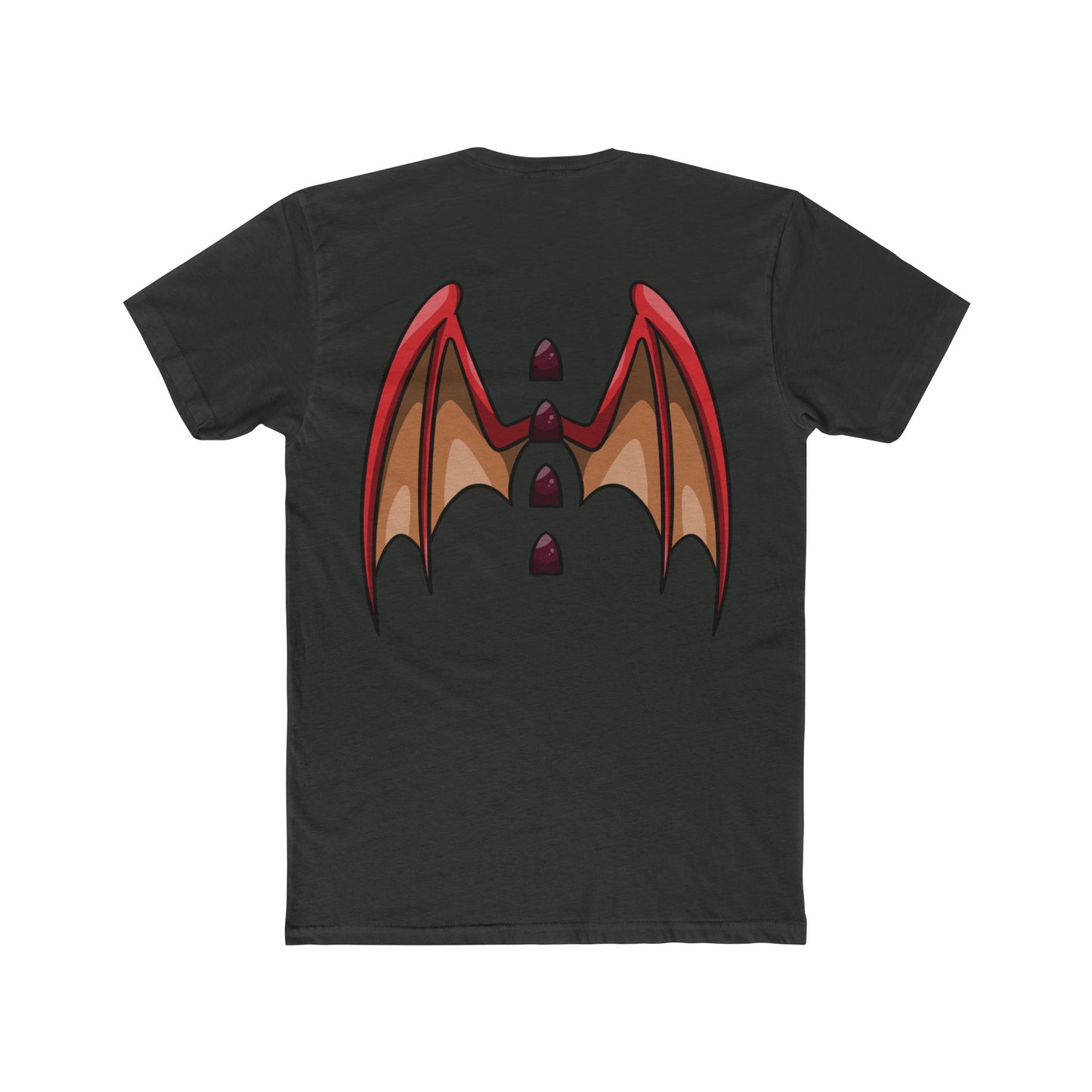 Ancalagor the Red T‑Shirt — Ancalagor Chest Patch & Back Wings Graphic Tee