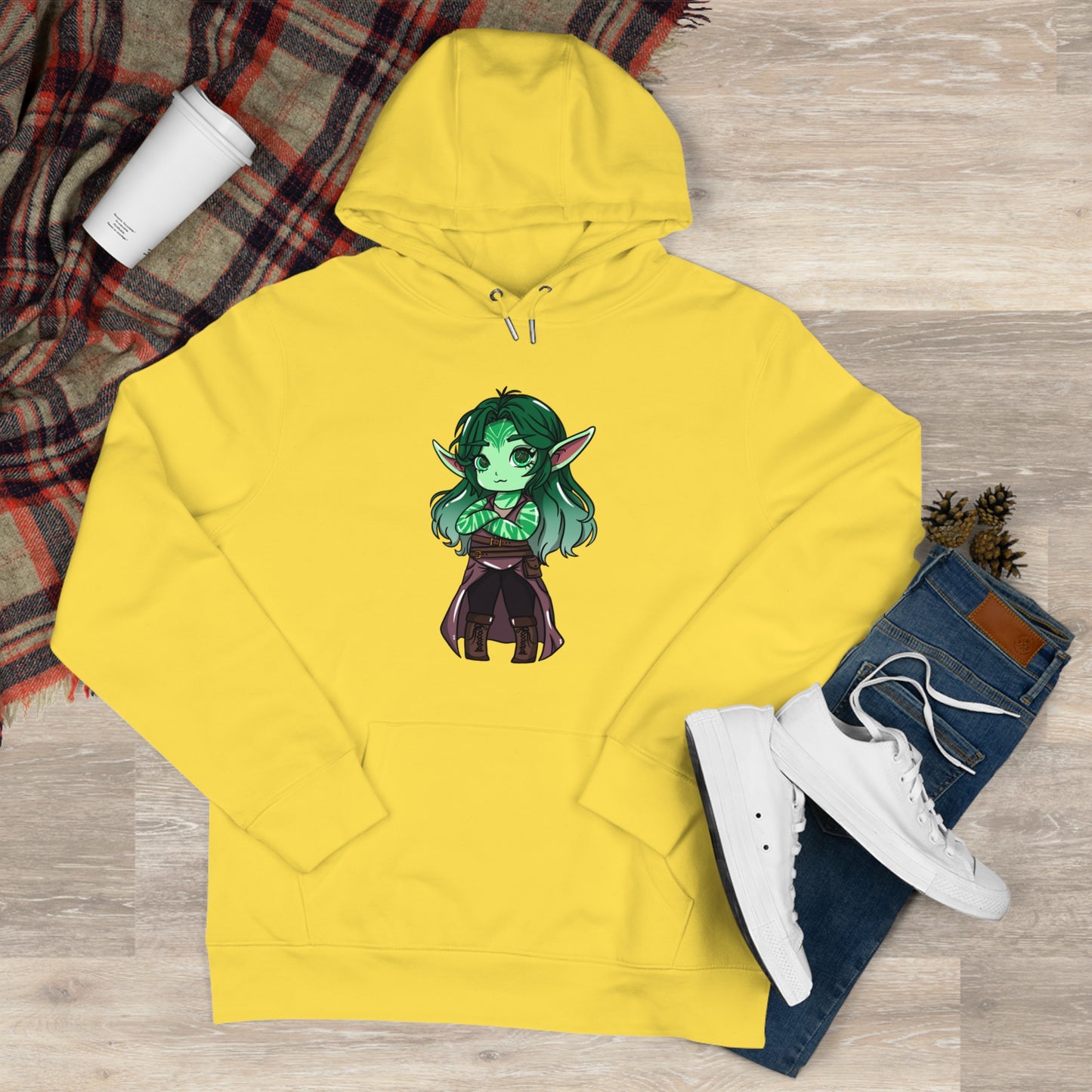 Anu Nnaki | Hoodie Pullover | Chitin Nature