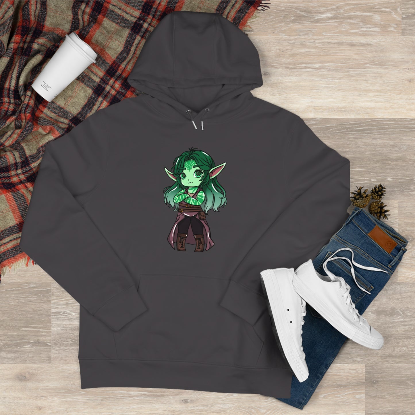 Anu Nnaki | Hoodie Pullover | Chitin Nature