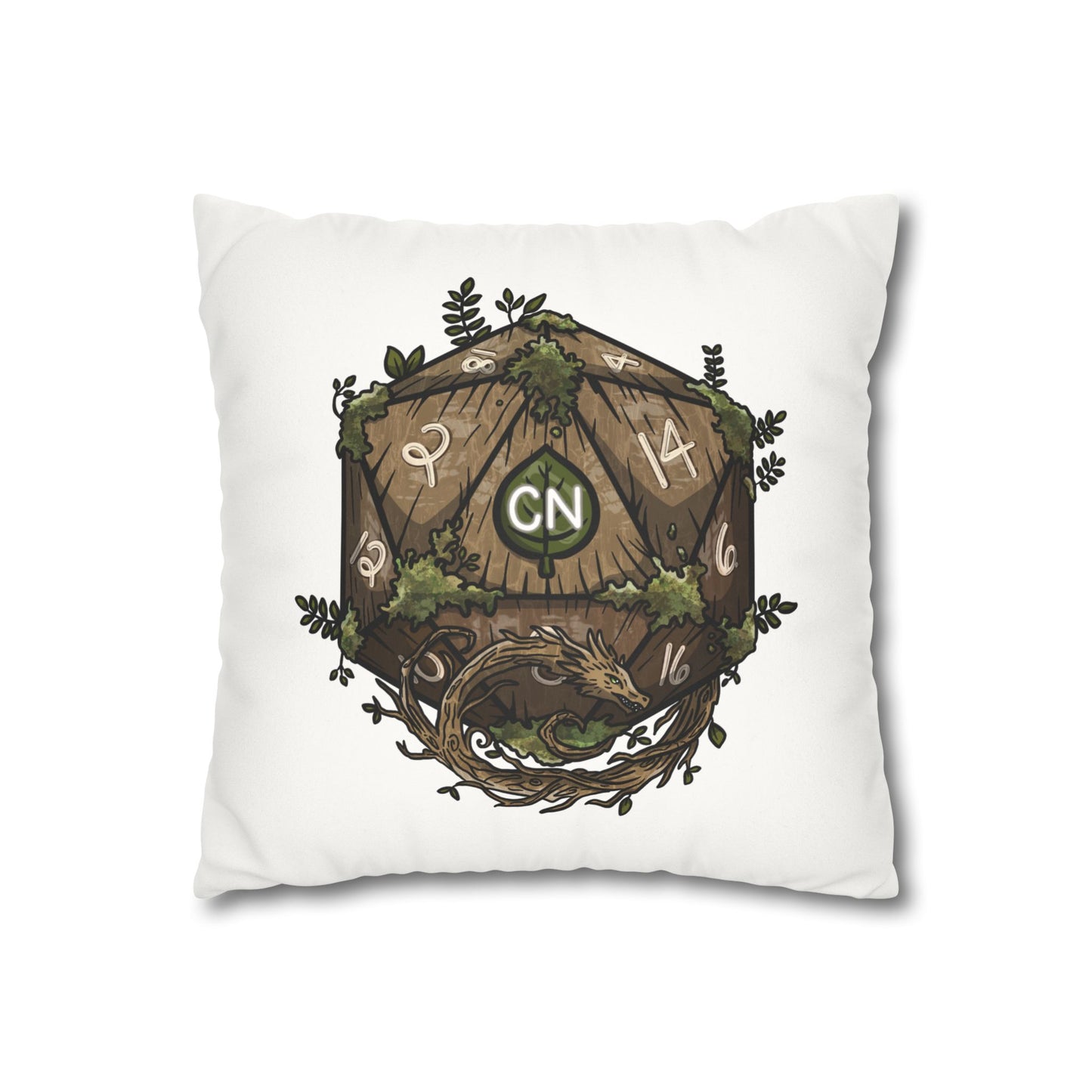 Anu Nnaki | Faux Suede Square Pillowcase Throw Pillow - (Pillow not include) | Chitin Nature