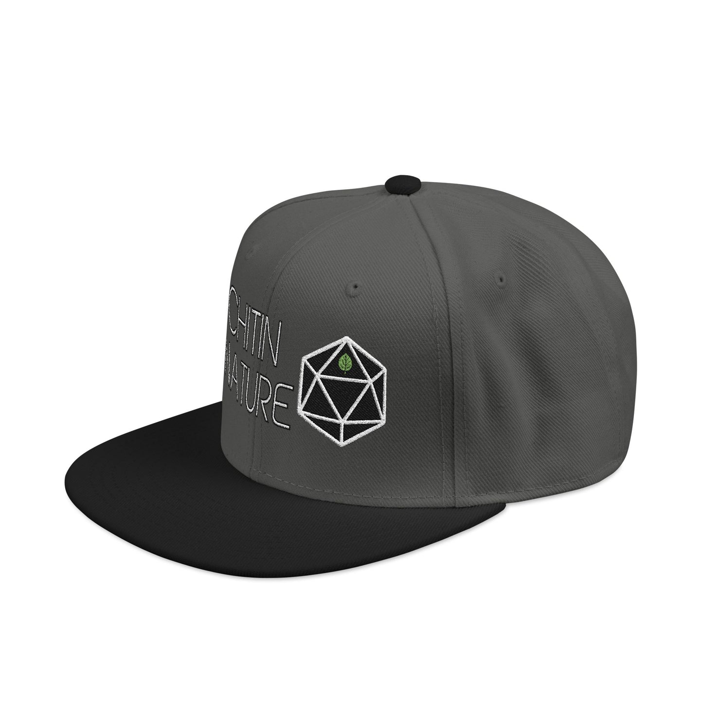 Embroidered Chitin Nature D20 Snapback Hat