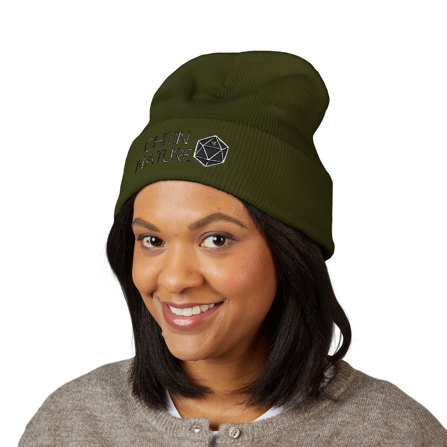 Chitin Nature Embroidered Beanie